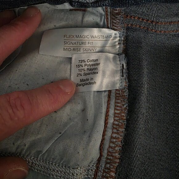 Lane Bryant Flex Magic Waistband Mid Rise Skinny Women's Jeans Size 22 - Picture 4 of 7